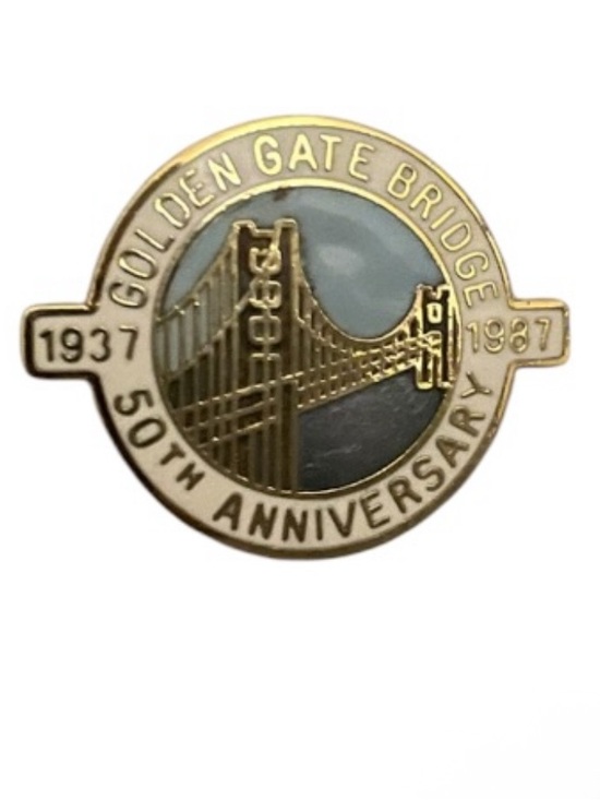 Jewelry - Golden Gate Bridge 50th Anniversary Commemorative Pin
